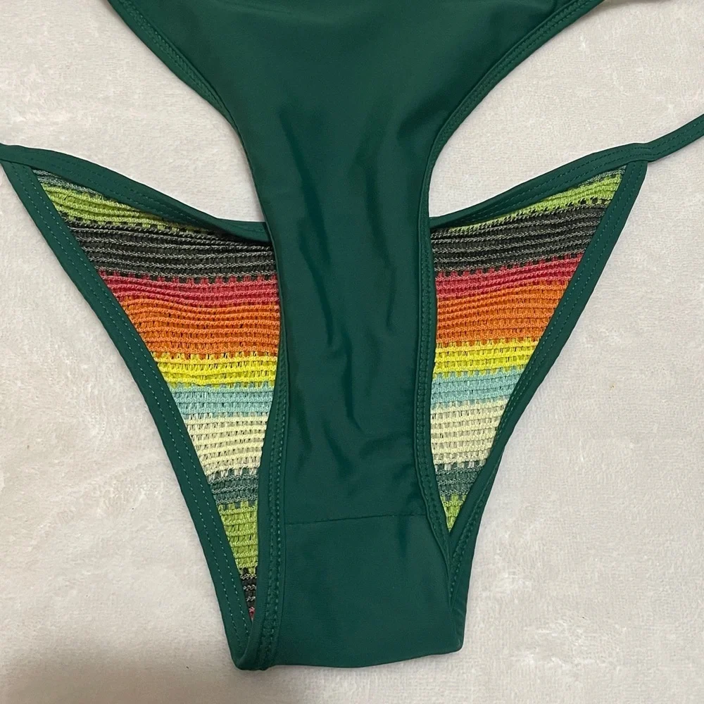 Seamolly Striped Tie Side Tankini Set Sz XL - Picture 6 of 8